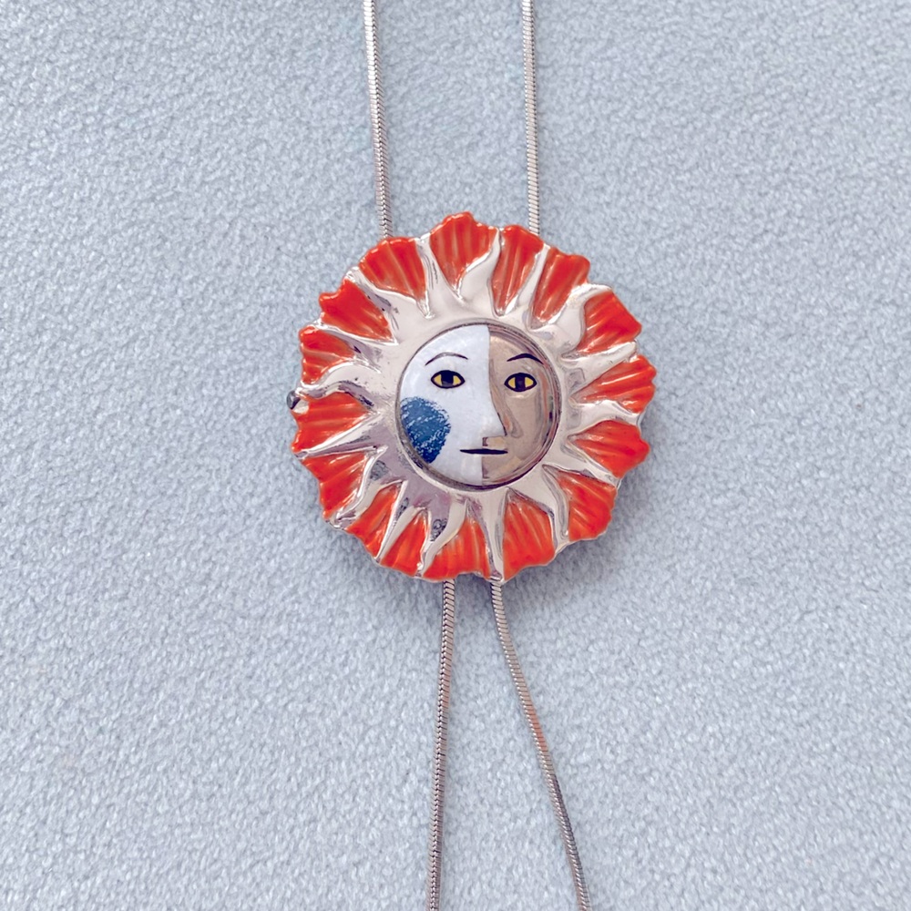 Vintage goebel rosina wachtmeister SUN (center is porcelain)necklace
